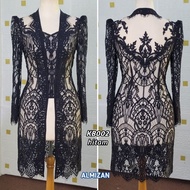 Knee-length kutubaru kebaya kebaya indonesia kebaya moden kebaya top - KB002 by almizan tailor