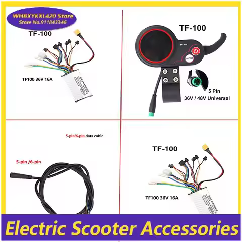 5Pin 6Pin48V 36 16A20A Controller And TF-100 Throttle Display apply to For Kugoo Kukirin M4 /M4 Pro 