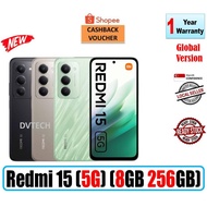 REDMI 15 (5G) | 8GB + 256GB ROM | 1 Year Local SG Xiaomi Warranty | Global Version | NFC Support