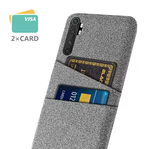 For Xiaomi Mi Note 10 Lite Case Cover Xiomi Mi Note 10 Lite Pro Luxury Fabric Dual Card Phone Cover 