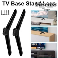 YUSENSS TV Base Stand Legs, Universal Black TV Stand Base Mount,  With Screws TV Stand Leg Base Brac
