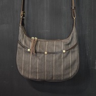 Easy Hobo Bag 隨身包 - 復古直紋棕