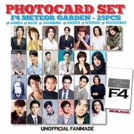 PHOTOCARD SET F4 METEOR GARDEN 25PCS Print 2 sides thick glossy lamination does not fade
