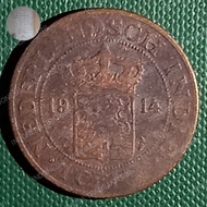 Uang Kuno 1 Cent Nederlandsch Indie 1914