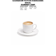 Ceramic Tatak Cup 80ML (1PSG) Plain White By Indo Keramik Coffee Cup & Saucer Quality Espresso Coffe