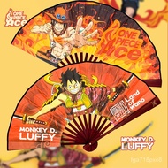 Genuine One Piece Folding Fan 8 Inch Bamboo Folding Fan COS Comic Exhibition Fan Luffy Ace Boys and Girls Birthday Gift