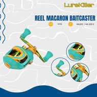Haut TON Macaron Baitcaster max drag 8kg Fishing reel BaitCasting reel BC handle Right/Left Ratio 7.2:1 bearing 5+1BB RP017