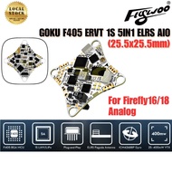 Flywoo GOKU F405 ERVT 5in1 AIO F405 FC 1S 5A ESC 400mw VTX ELRS RX OSD 25.5x25.5mm for Firefly16/18 