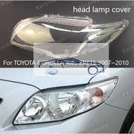 For COROLLA Altis Headlamp cover cap Left Right Front Headlight lens cover For TOYOTA COROLLA Altis ZRE15 2007 2008 2009 2010