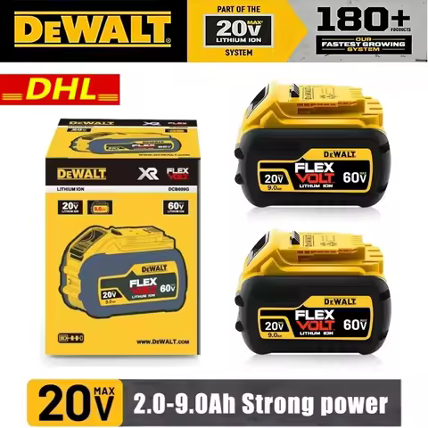 Original DEWALT 60V battery DEWALT 20V battery 6AH 9AH DEWALT battery DCB609 DCB206 DCB205 DEWALT to