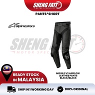 ALPINESTARS Missile V3 Leather Pants Airflow 100% Original Alpinestars Riding Pants