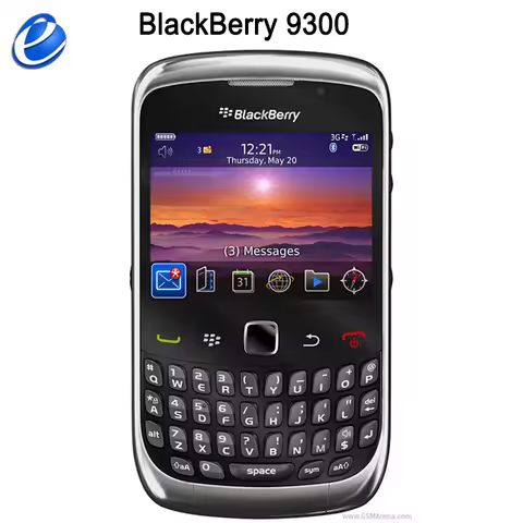 Original Blackberry 9300 3G Mobile Phone with 2.46'' TFT Display 2MP Camera WiFi GPS BlackBerry OS C