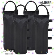 AMBER1 1/4Pcs Garden Gazebo Foot Leg, Black Canopy Tent Sandbag, Portable with Handle Party Tent Set Camping