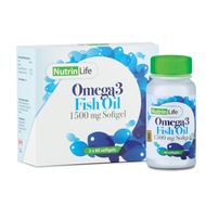 NutrinLife Omega 3 Fish Oil 1500 mg Softgel 2 x 60's