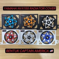 RHINO RACING RADIATOR COVER SPINER NVX V1 V2 NMAX V1 V2 PENUTUP RADIATOR KIPAS PISING BINTANG ARM RA