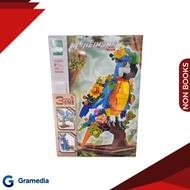 Gramedia Medan - kukiko plastic bricks Parrot 408 Pcs