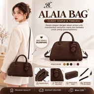 JIMS HONEY ALAIA BAG SUEDE HAND BAG Wanita