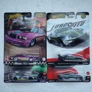HotWheels Premium Rubber Tires Iron Base Ford Thunderbird Corvette C8R/ Aston Martin Vantage/ Automo