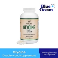 Glycine (1000 mg/serving-300 capsules) by Double Wood Supplements