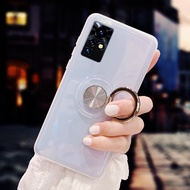 Infinix Zero X Neo Phone Cover Magnetic Car Finger Ring Holder Soft TPU Back Case