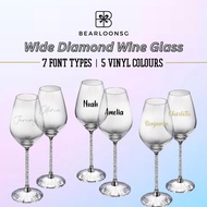 [SG Seller] Personalised Diamond Wine Glass