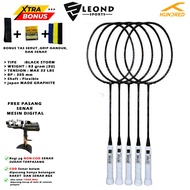 Hundred Black Storm Badminton Racket and Hundred Shadow Lite Racket Hundred Badminton Racket