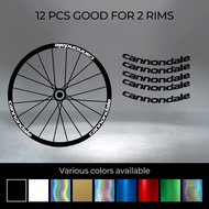 Cannondale Rim Decals | 26 | 27.5 | 29 | Wheel Rim Decal Sticker Vinyl For Mountain Bike And Road Bike