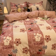 Oil Paint rabbit bedding single double 1.5 bedding single double 1.5 bedding single double