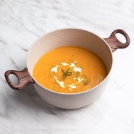 【Sambonet】 RockNRose 不沾鍋雙耳湯鍋24cm-附蓋-玫瑰粉