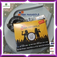 Promo Paket parabola mini mnc group nex parabola kuning 45 cm Murah