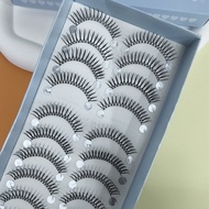 ขนตาปลอม Magic School เอฟเฟกต์หนา 17 ชิ้น U-Shaped ขนตาปลอมเนื้อสีดำ MG805 ตาข่ายธรรมชาติ ขนตาปลอม 1