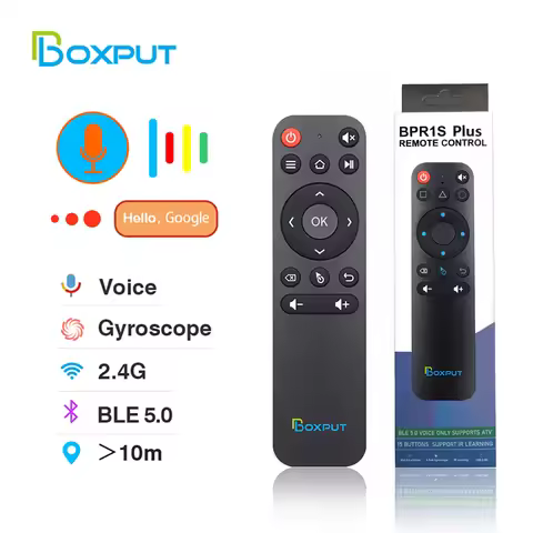 BRP1S PLUS Remote Control 2.4G Wireless Voice Air Mouse Remote Gyro Backlit BLE5.0 Smart Remote Cont