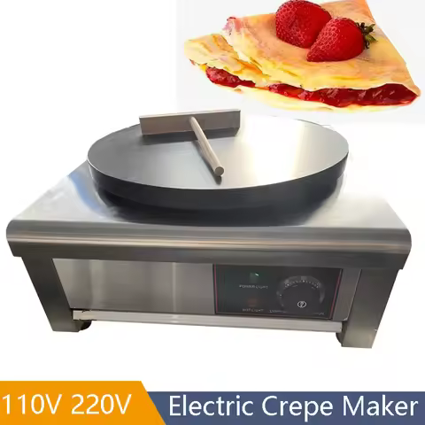 Commercial Electric Heating 40cm Diameter Pancake Maker Crepe Making Machine Pancake Baking Machine 
