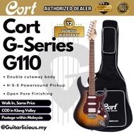 Cort G110 (HSS) Pick up Electric Guitar with Bag - Open Pore Sunburst (OPSB) - ( G-110 / G 110 )