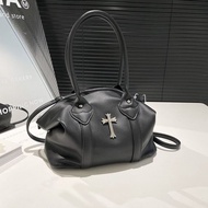 Túi Tote da PU thời trang olang với chi tiết chéo cho mùa hè