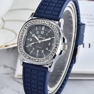 นาฬิกาแบรนด์ Geneva งานแท้ นาฬิกาผู้หญิง สายซิลิโคนอย่างดี ระบบอนาล๊อค