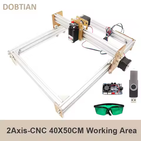 NEW 500*400mm GRBL 1.1f CNC Laser Engraver 20W Wood Engraving Machine 12V 5A 2-Axis Laser Cutting Pr