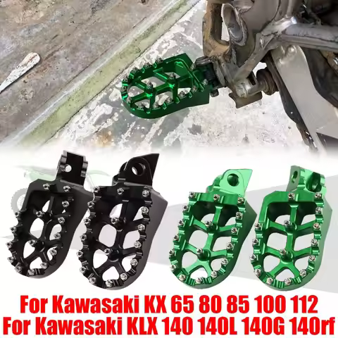For Kawasaki KX65 KX80 KX85 KX100 KX112 KLX140 KLX140L KLX140G Motorcycle Accessories Footrest Footp