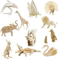 DIY EDUCATIONAL PUZZLE TOYS FOR CHILDREN CREATIVE TOYS ANIMAL PUZZLE TOYS FAUNA WOODEN PUZZLE TOYS