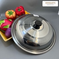 HSO - FULL STAINLESS STEEL POT LID FULL STAINLESS STEEL PAN LID/ SIZES 32CM, 34CM, 36CM, 38CM, 40CM 