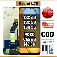 LCD Redmi 13C 4G/ 13C 5G/ 13R 5G/ poco C65 4G/ M6 5G Compatible For Original Glass Touch Screen Digi