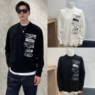 9501 Embroidered Art Letter Knitted Men Women Sweater