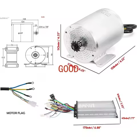Ebike Conversion Kit 3000w Electric Scooter Motor 48V/72V BLDC Brushless Motor ebike kit 3000w Contr