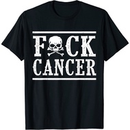 F Cancer Skull And Crossbones Skeleton Breast Cancer T-Shirt