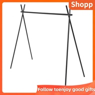 Shopp Hanging Shelf Black Tripod Structure Folding Rack With Storage Bag Fo