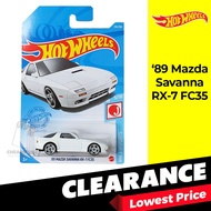Mattel HOT WHEELS J-Imports Series Cars 1:64 Diecast Racing Car Toy Collectibles 89 Mazda Savanna RX-7 FC35