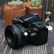 Nikon D5100 Lensa Fix 50mm Yongnuo F1.8 Kamera DSLR -vg