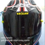 Sticker cutting visor top helmet vale 46 sticker vr46
