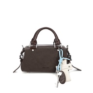 JANDRESS | กระเป๋าสะพายข้างสีน้ำตาลแบบ Suede ดีไซน์เฉพาะ