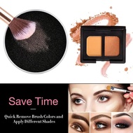 GECOMO  Makeup Brush Cleaner: Quick Cleaning Sponge, Easily Removes Color, Dry Cleaning Case